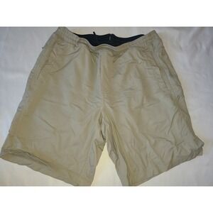 BirdDogs Mens Size L Long Khaki Athletic Shorts Liner Pockets Golf Tennis